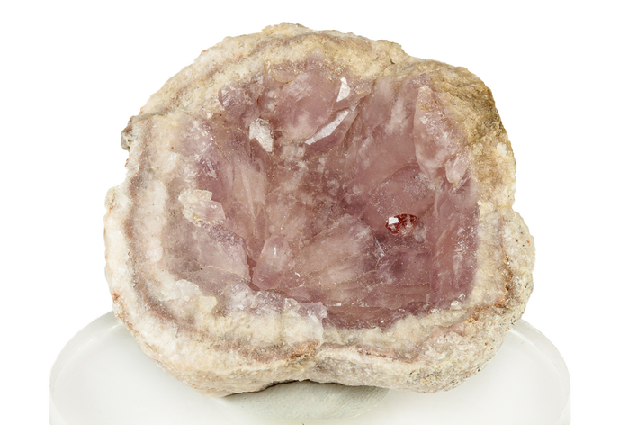 Pink Amethyst Geode Section - Argentina #250602